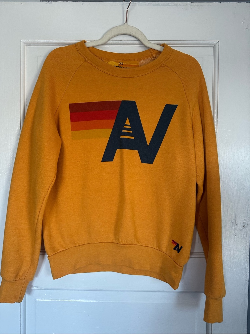 Aviator Nation Mustard AV Sweatshirt XS